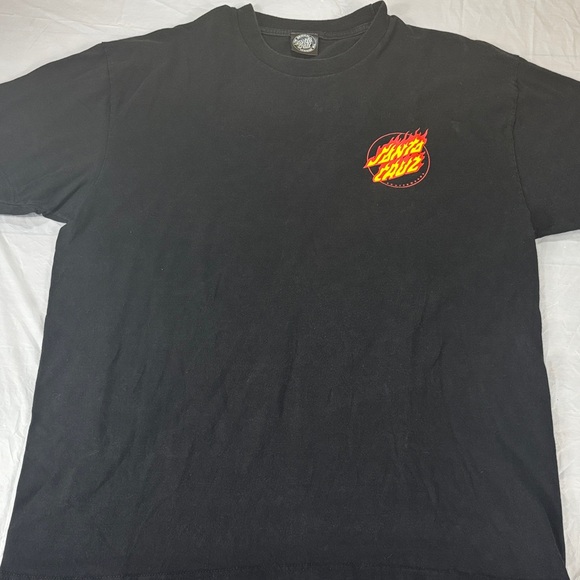 SANTA CRUZ FLAME LOGO T SHIRT - Picture 1 of 5